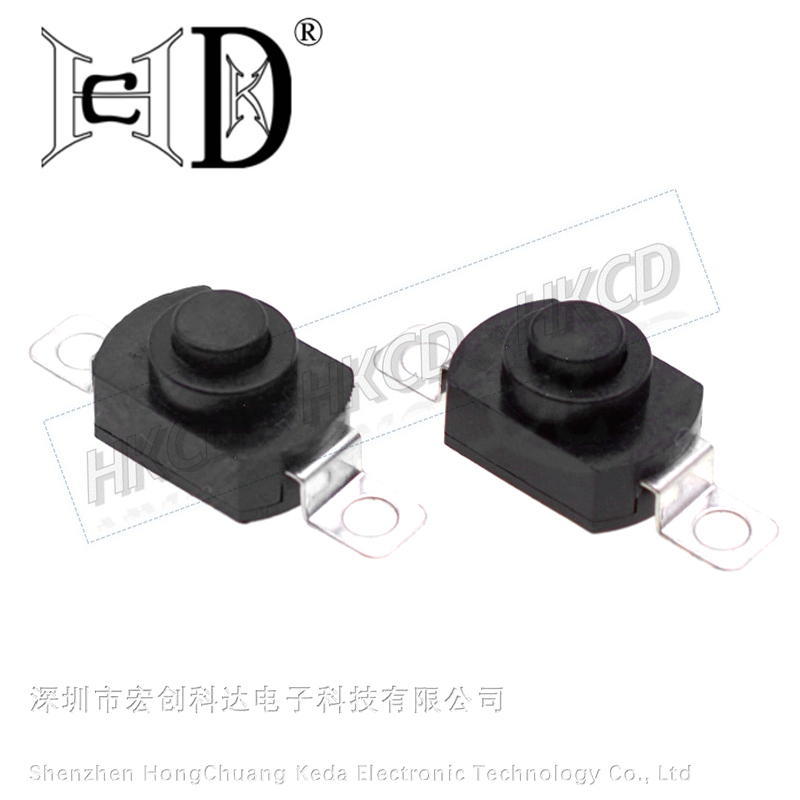 Push Fit Connector - 5 個 1208-KD 2 ピン水平はんだラグセルフロックプッシュボタンスイッチラッチオンオフ懐中電灯用