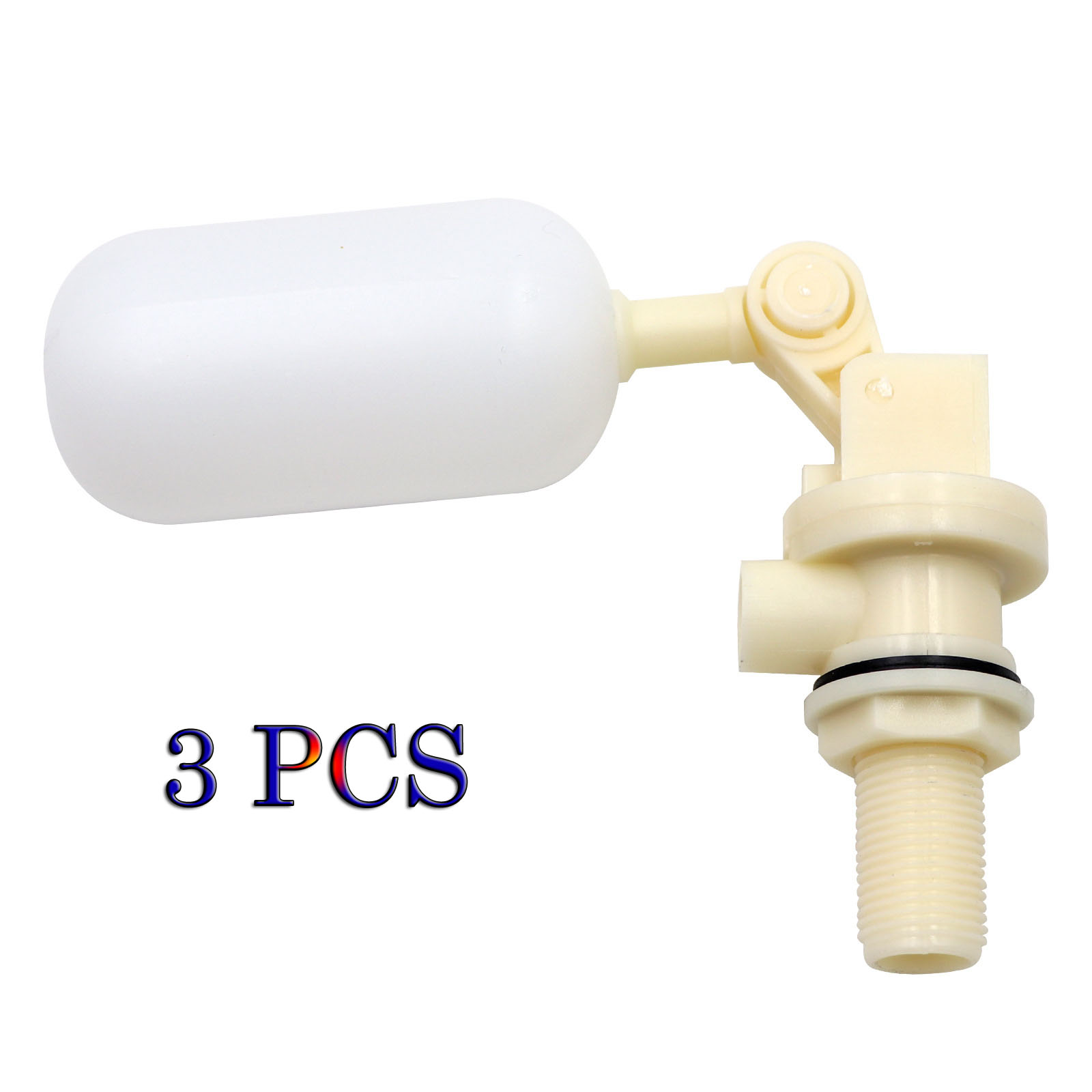 Float Ball Valve - 3個セット 調節可能なアーム付きフロートバルブ 安定した水位フロートバルブ 馬、牛、ヤギ、豚、犬用の1/2インチフロートボールバルブ