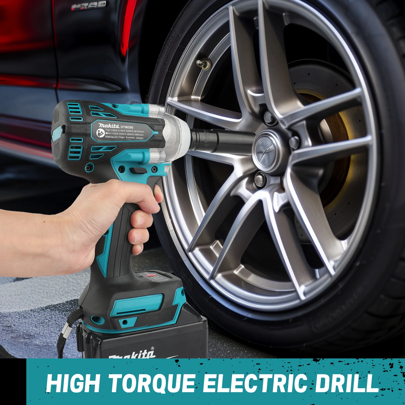 マキタ DTW300 コードレス インパクトレンチ。内蔵LE - Makita Drill Dtw300 のレビューと価格
