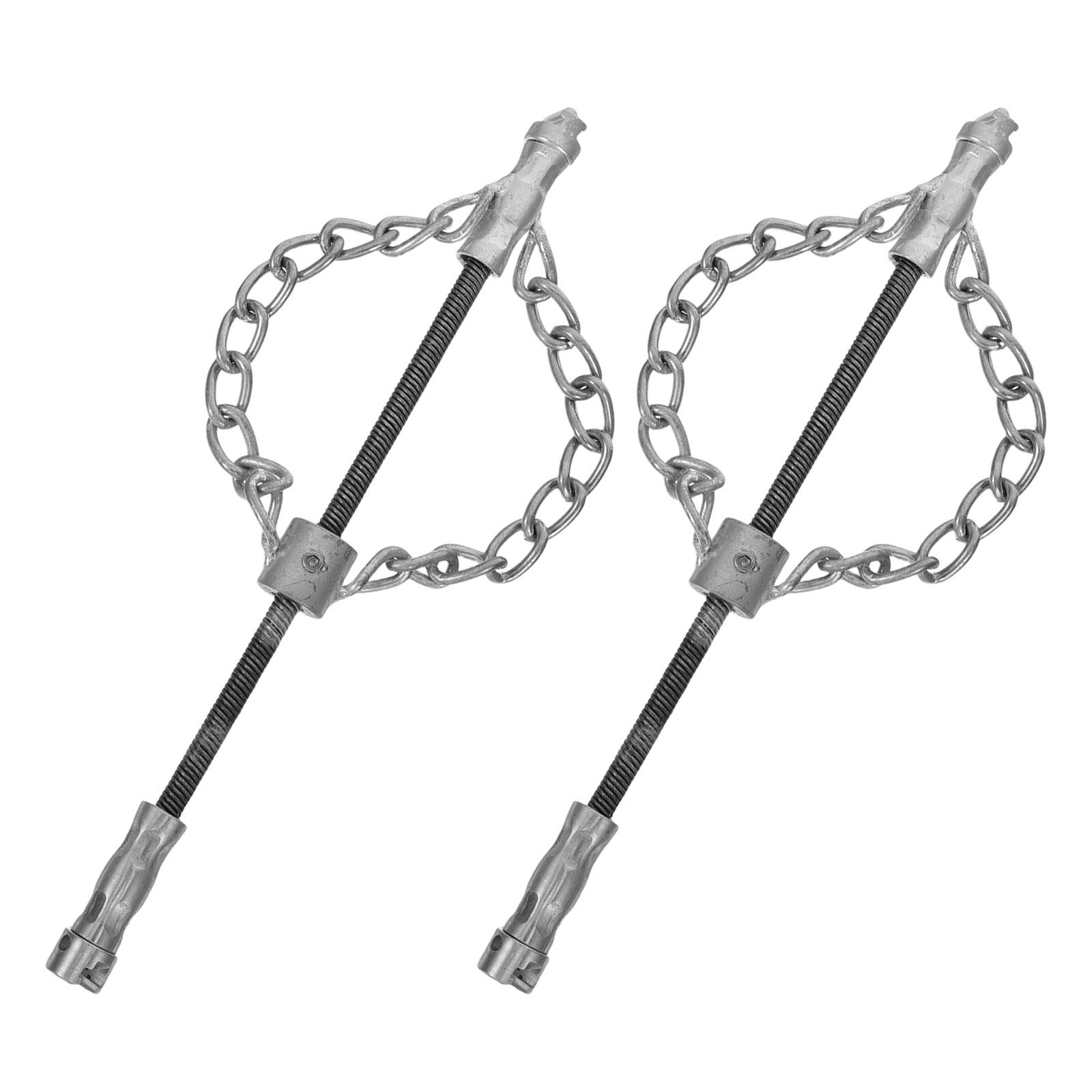 【2本セット】頑丈なメインライン用排水管クリーナーチェーン、 - Drain Snake Flexible のレビューと価格