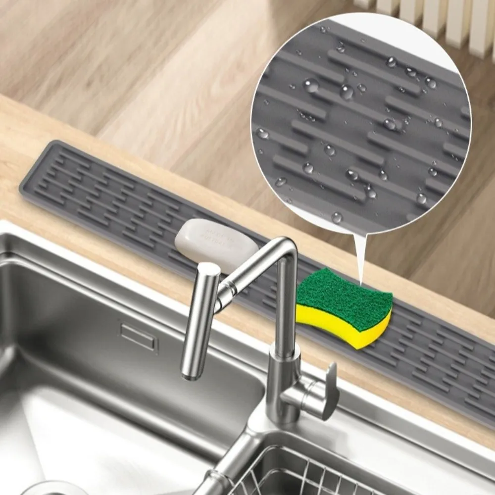 ノンスリップシリコン排水マット折りたたみ式食器乾燥長い蛇口マ - Silicone Tap Washer のレビューと価格